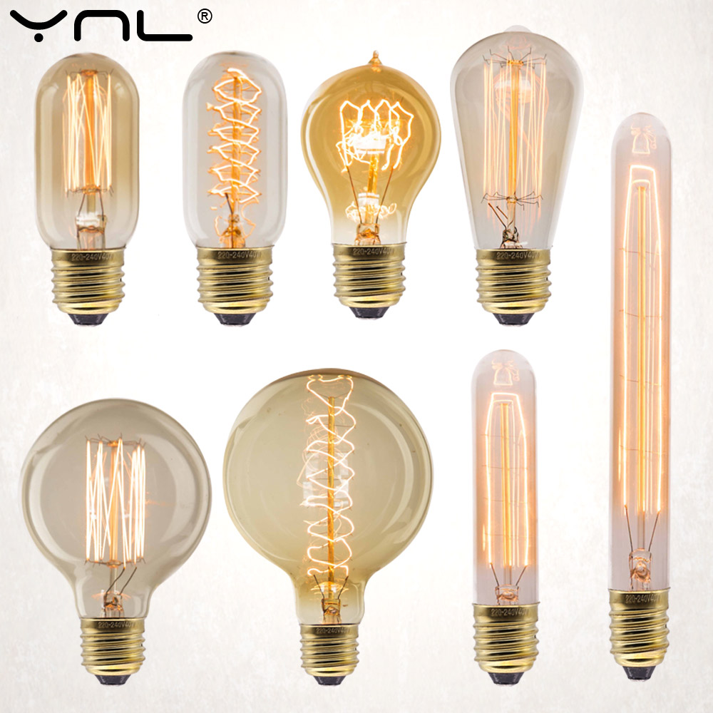Lighting Decor Ideas - E27 Retro Edison Bulb 220V 40W