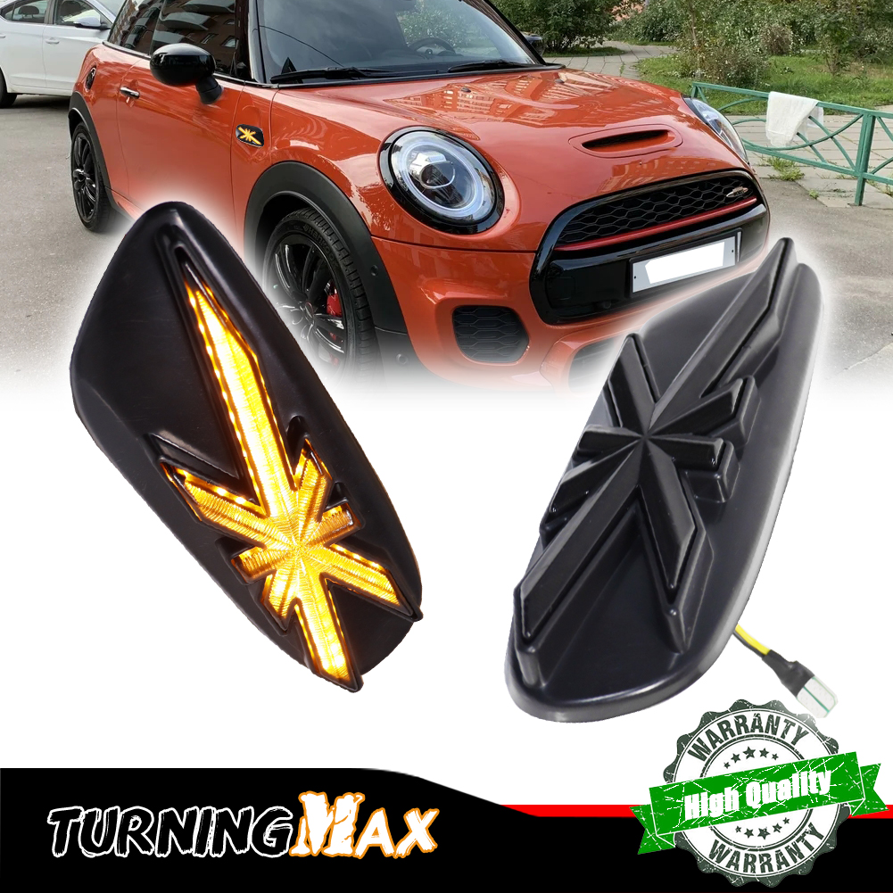 Union Lighting & Decor Collabs - 2pcs smoked lens Union Jack Amber