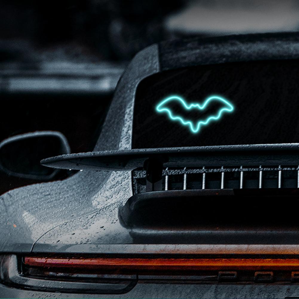 Unique Lighting Decor - Solar Bat Shape LED Car Window