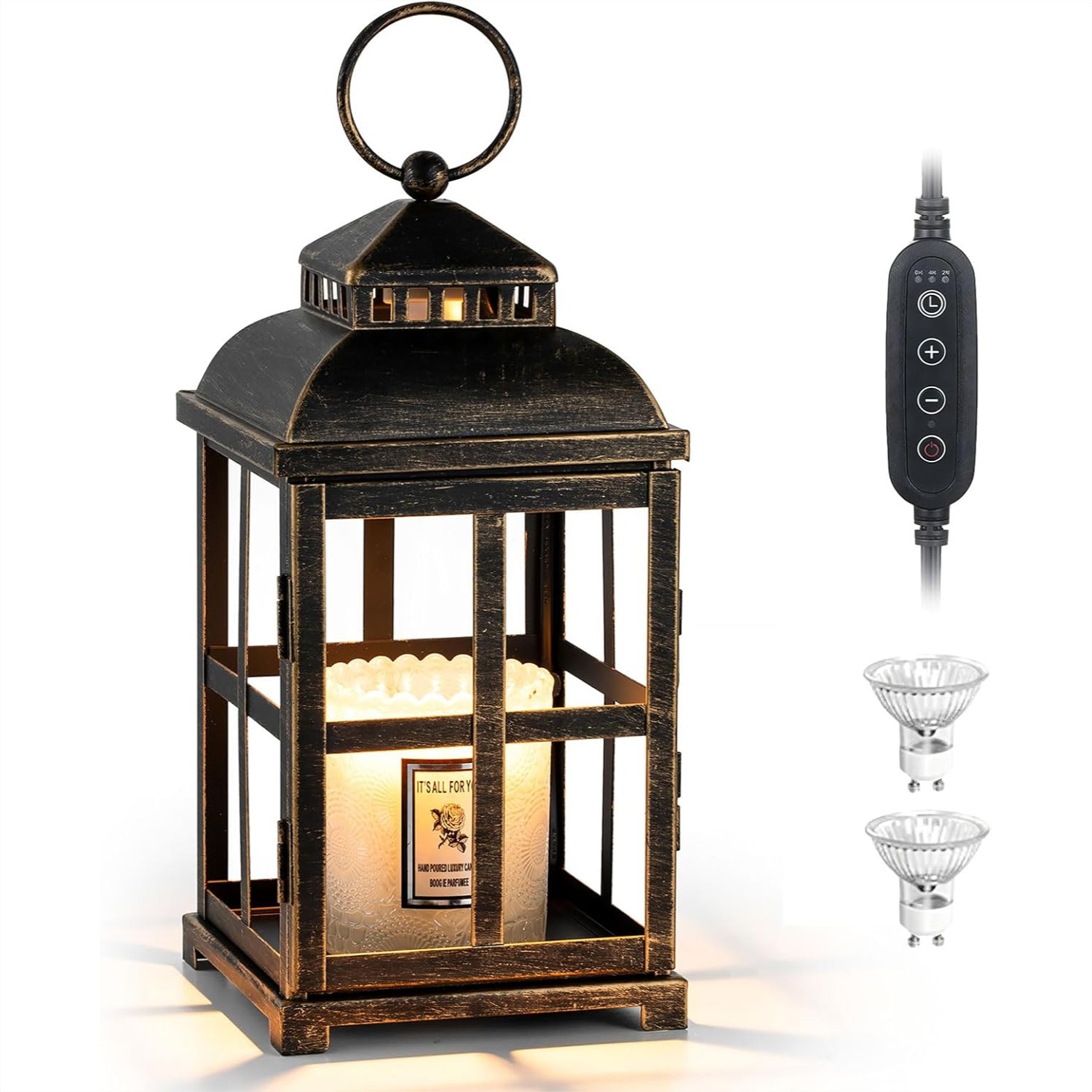 Wax Melter Electric - Candle Warmer Lamp With Timer 11in