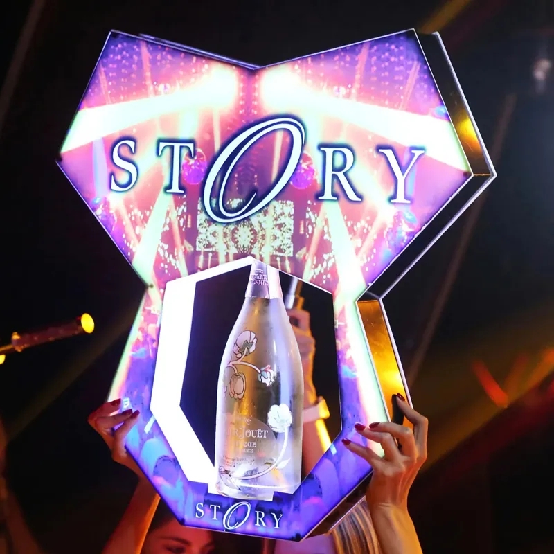 Neon Sign Custom Led - Customized Logo LED VIP Nexus Bottle