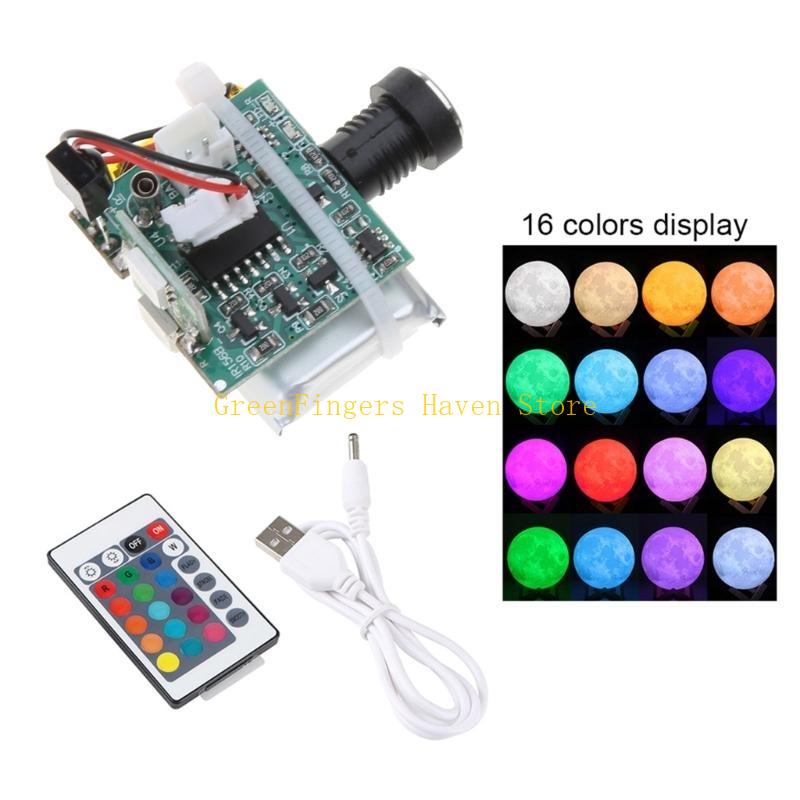 Led Moon Lamp - 3D Printer Parts Moon lamp 16