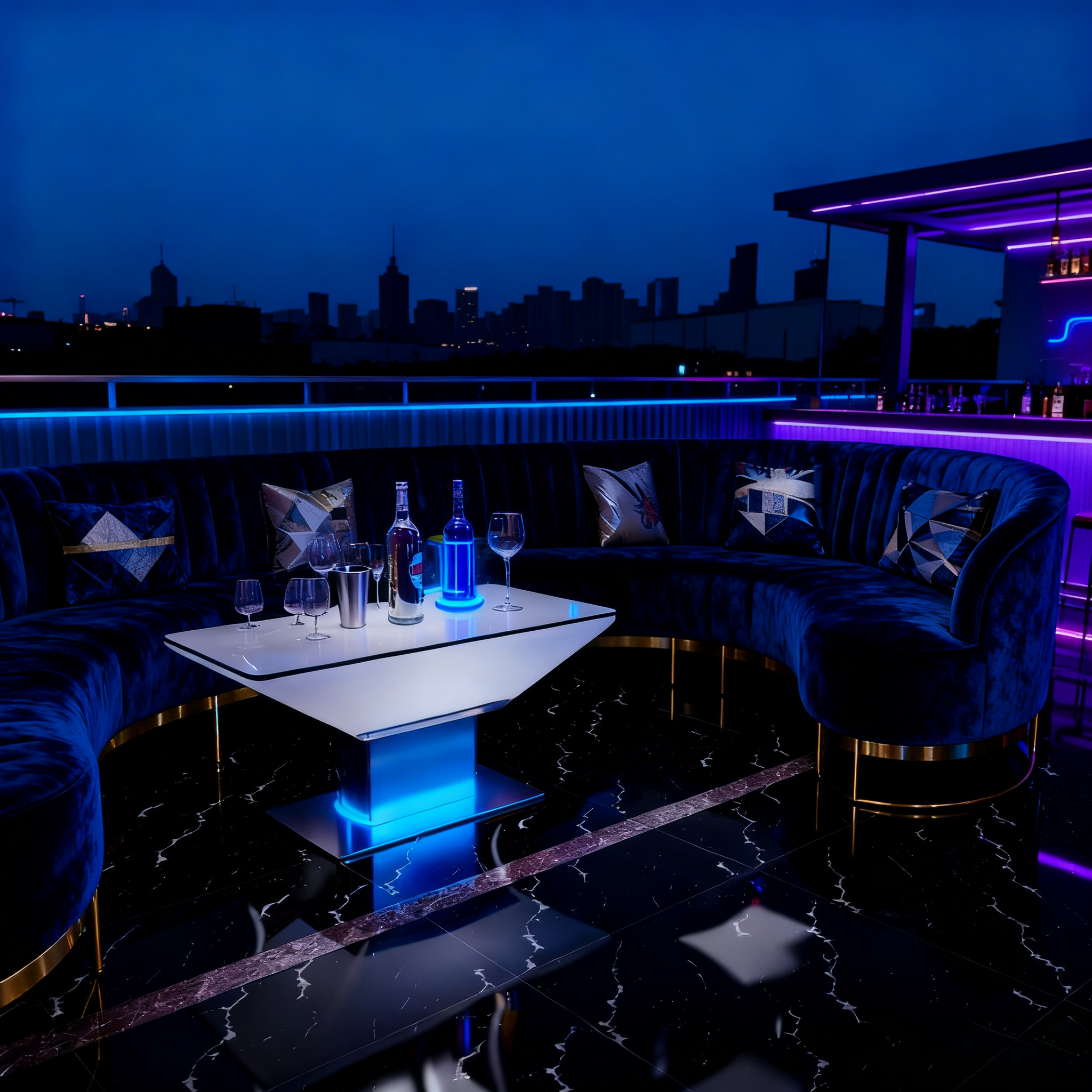 LED Decorative Dining Table Re - Lighting Decor Rentals reseña y precio