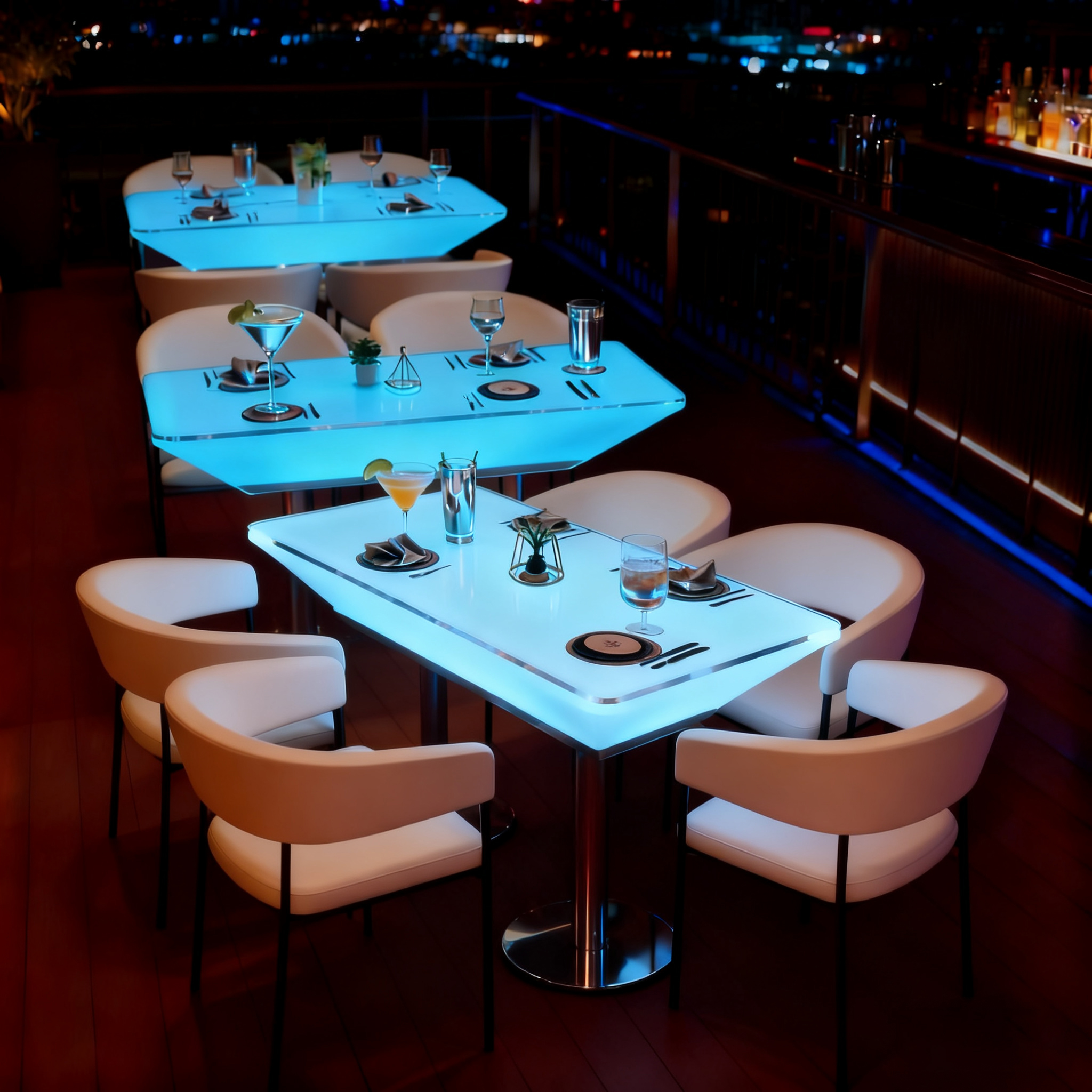 LED Decorative Dining Table Re - Lighting Decor Rentals reseña y precio