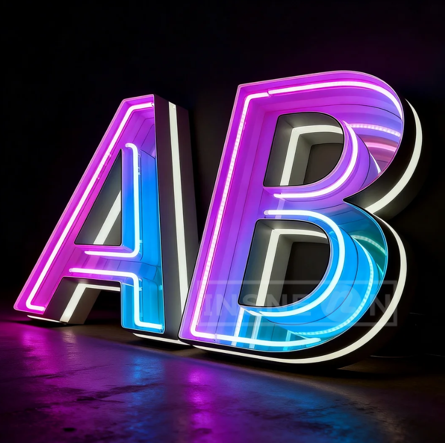 Shop Mirror Sign Custom Infini - Neon Sign Custom Led reseña y precio