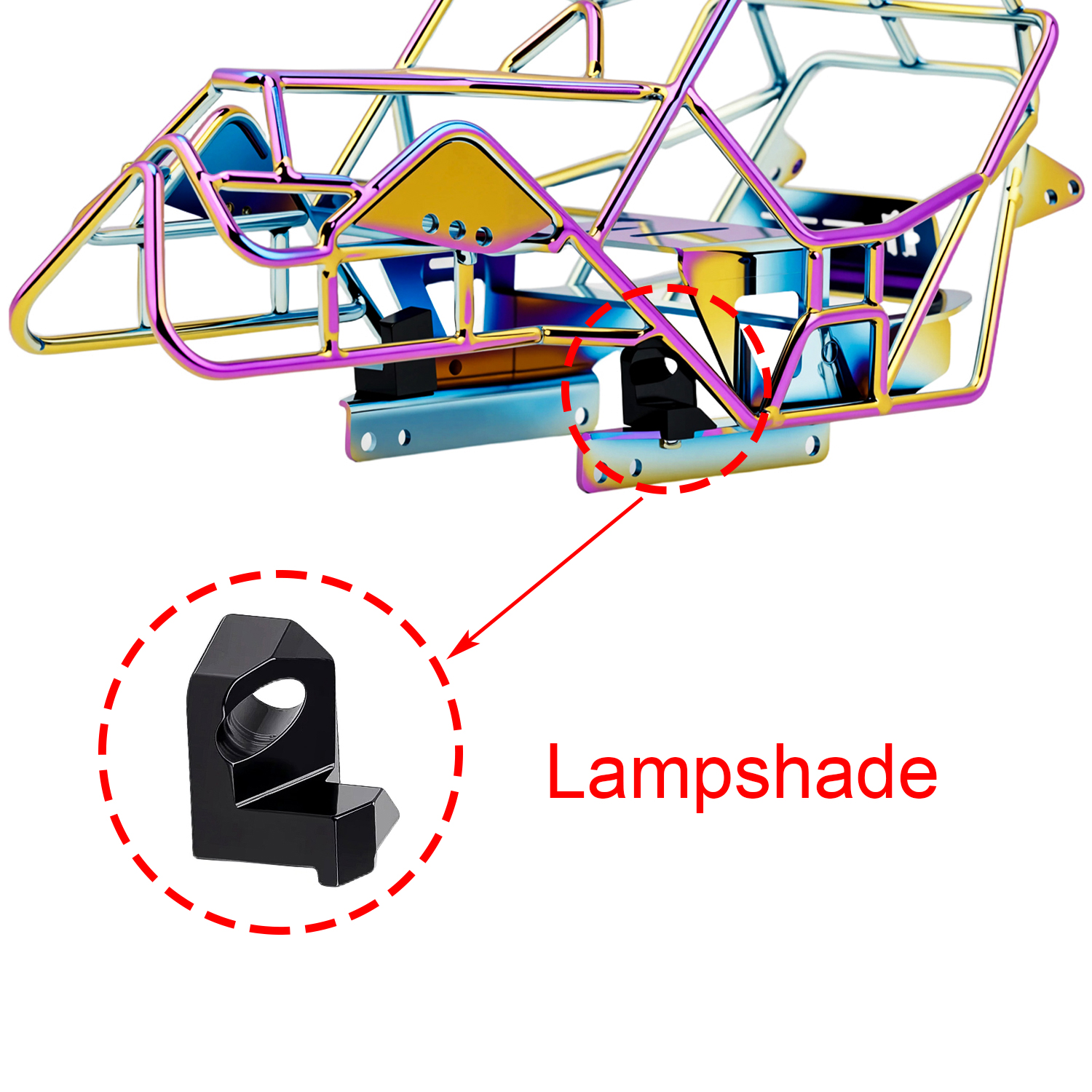 TCRC Metal Roll Cage Body Shel - Touch Dimmer Lamp reseña y precio