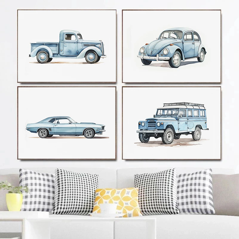 Classic Light Blue Car Vehicle - Lighting Decor Ideas reseña y precio