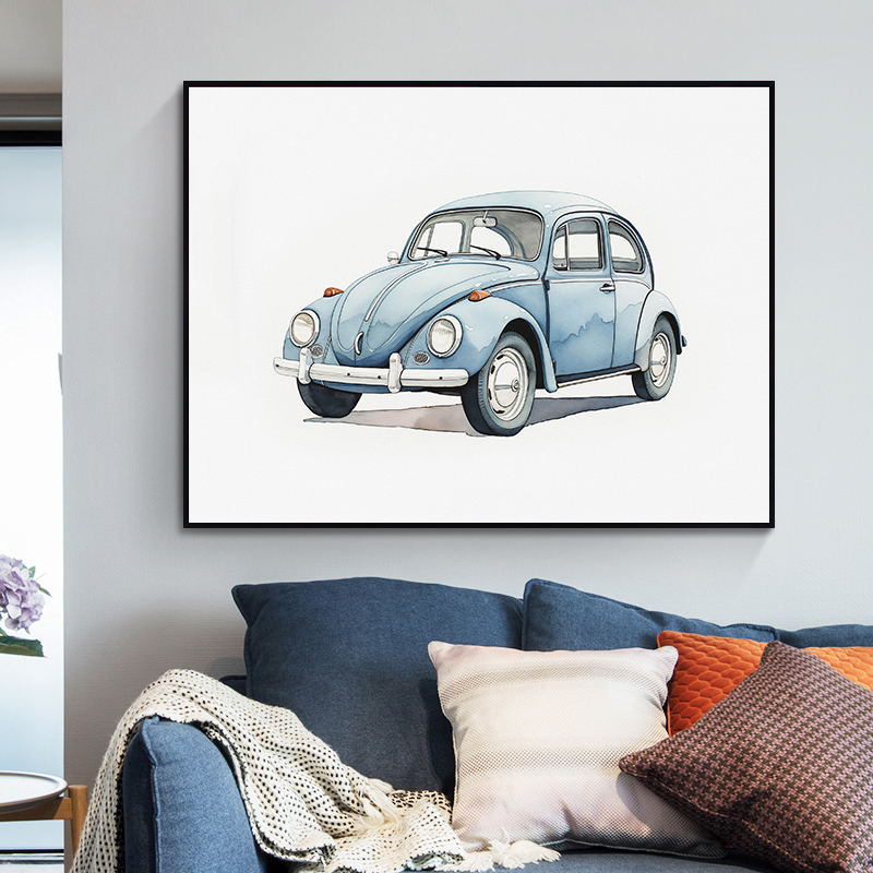Classic Light Blue Car Vehicle - Lighting Decor Ideas reseña y precio