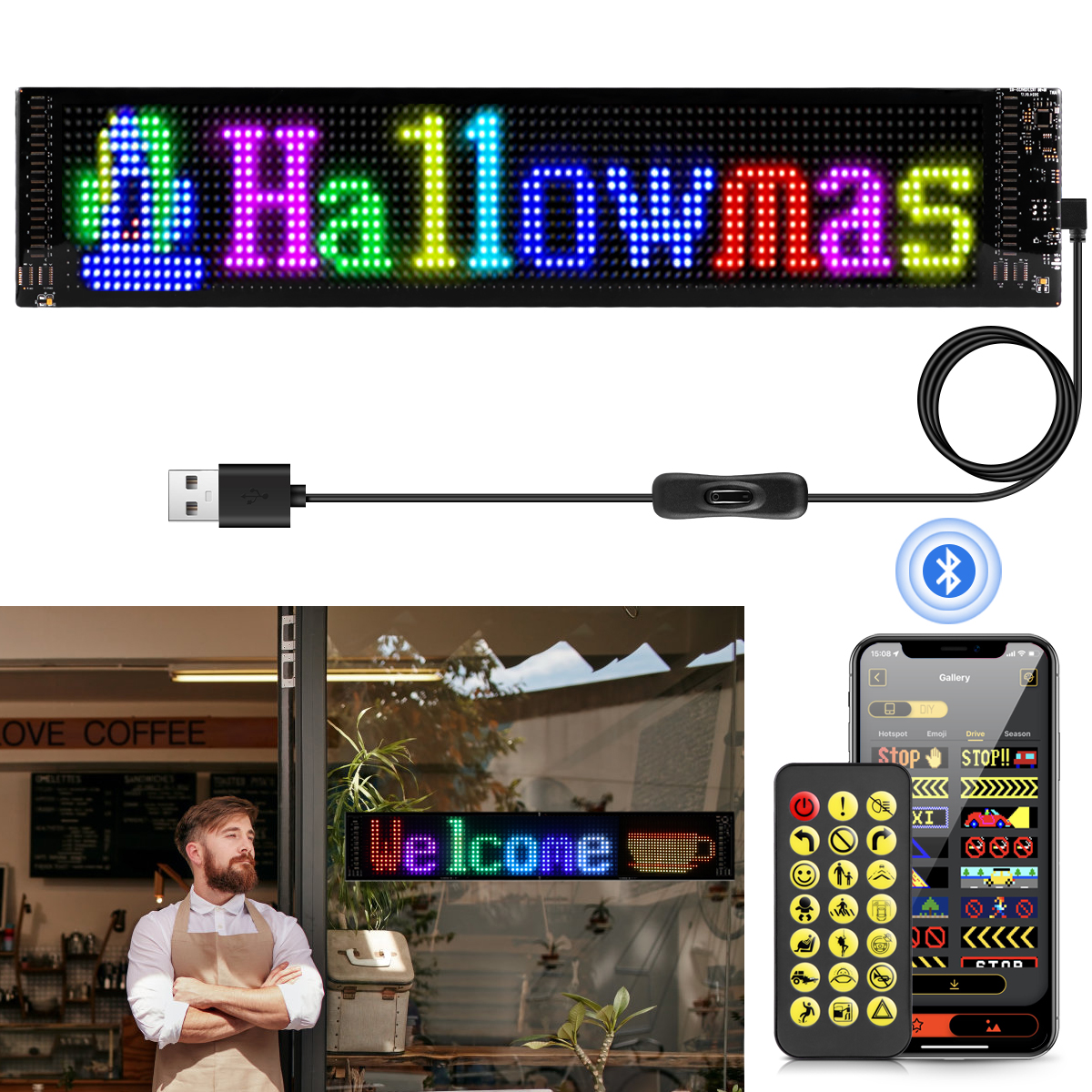 5V USB Flexible LED Panel Ligh - Touch Dimmer Lamp reseña y precio