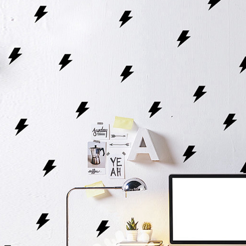 Tiny lightnings pattern wall d - Lighting Mcqueen Decor reseña y precio