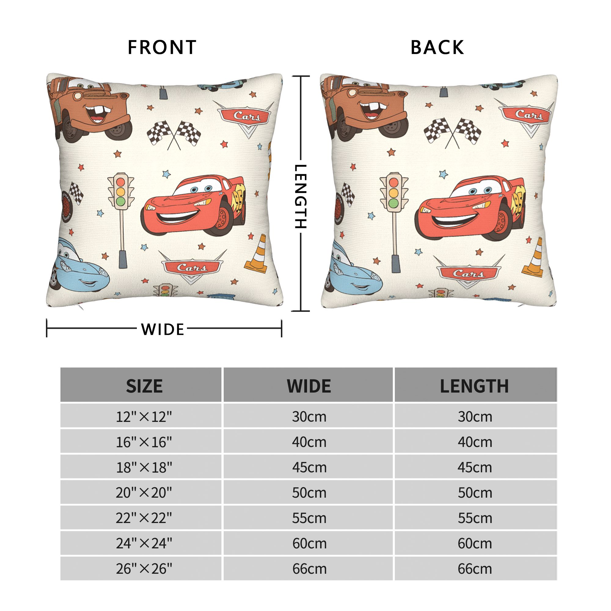 Pillow Cover Cars L-Lightning  - Lighting Mcqueen Decor reseña y precio