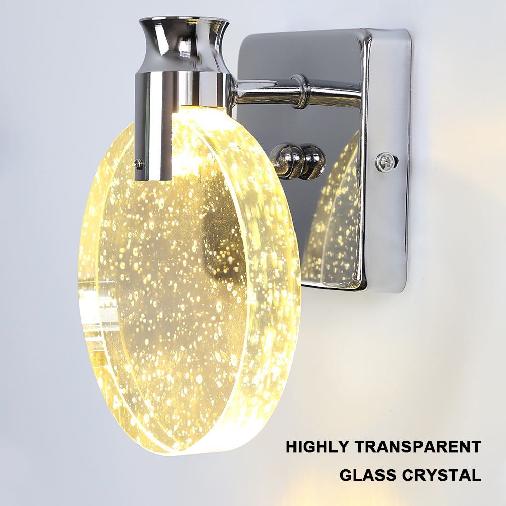 Modern Crystal Interior LED Wa - Lighting Room Decor Items reseña y precio