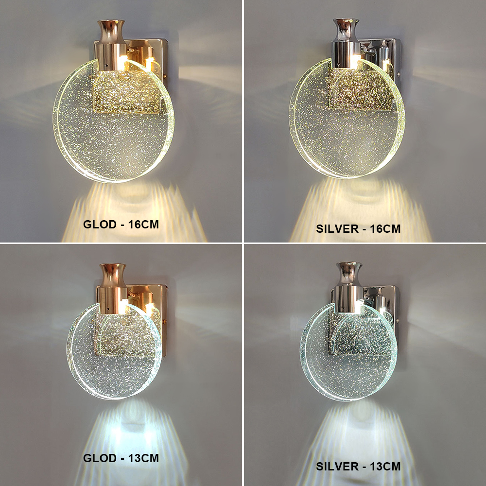 Modern Crystal Interior LED Wa - Lighting Room Decor Items reseña y precio