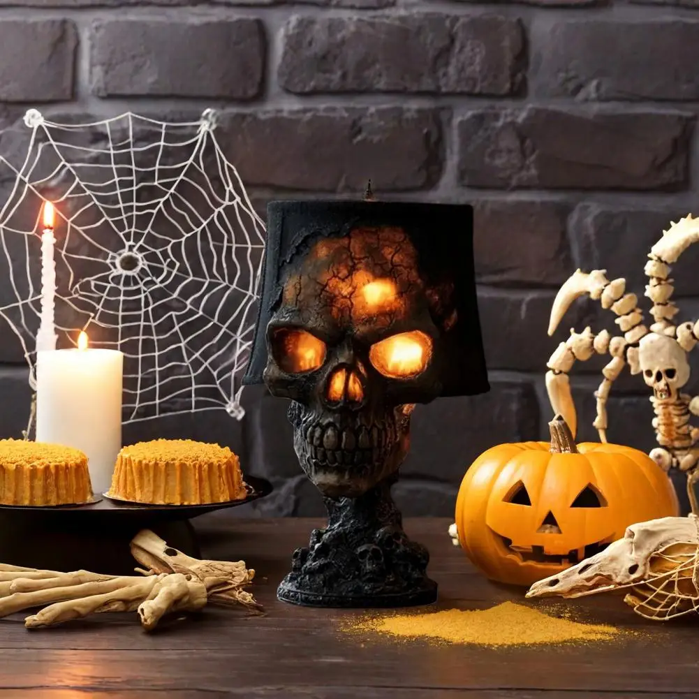 Halloween Lava Stone Skull Lam - Unique Lighting Decor reseña y precio