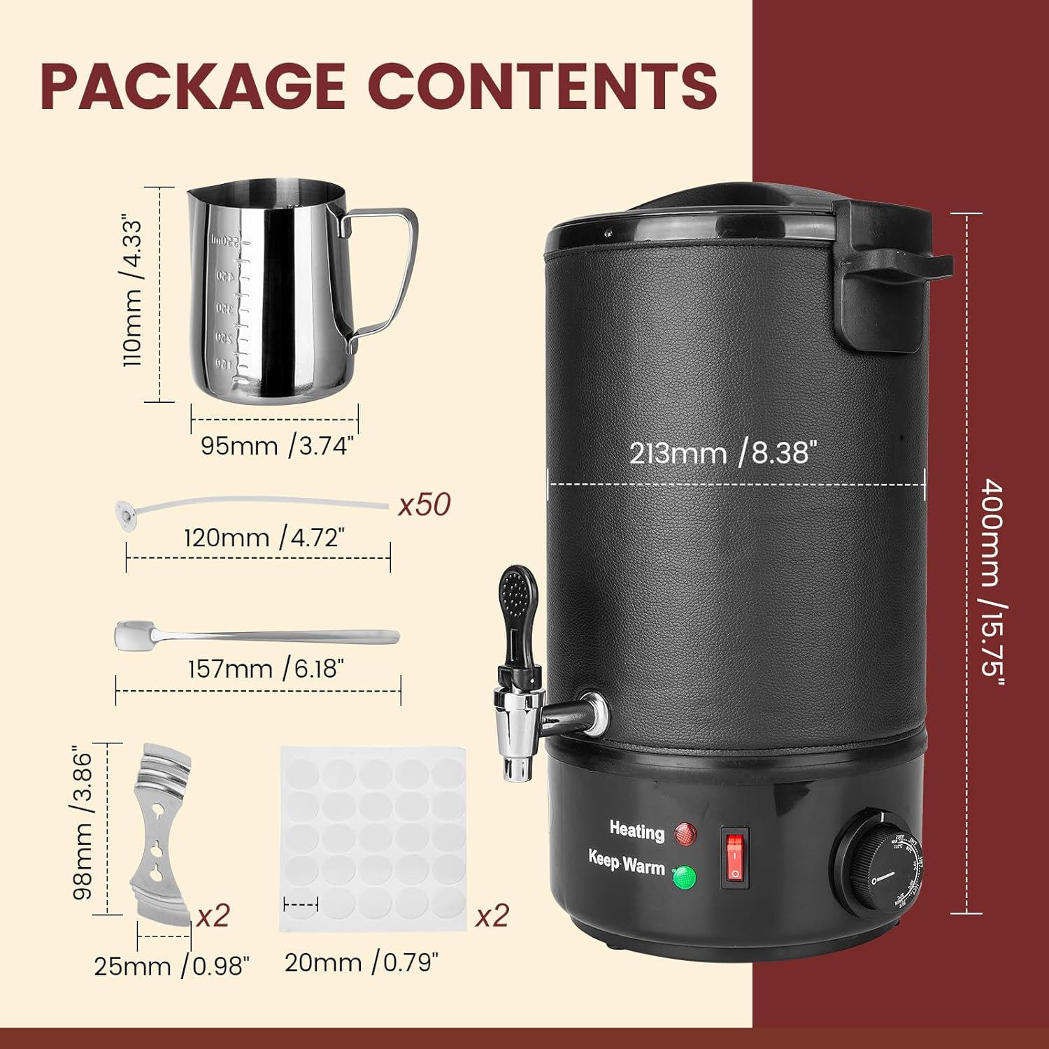 8L Wax Melter for Candle Makin - Wax Melter Electric reseña y precio