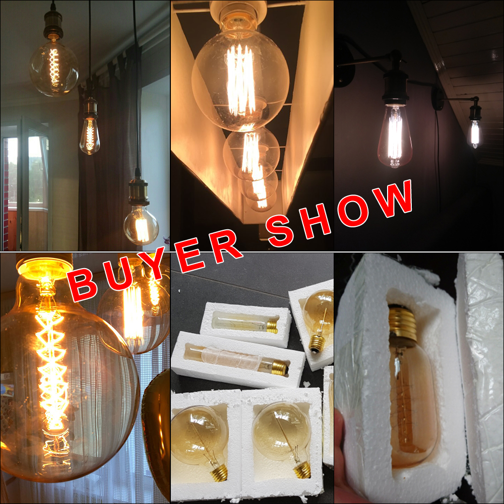 E27 Retro Edison Bulb 220V 40W - Lighting Decor Ideas reseña y precio