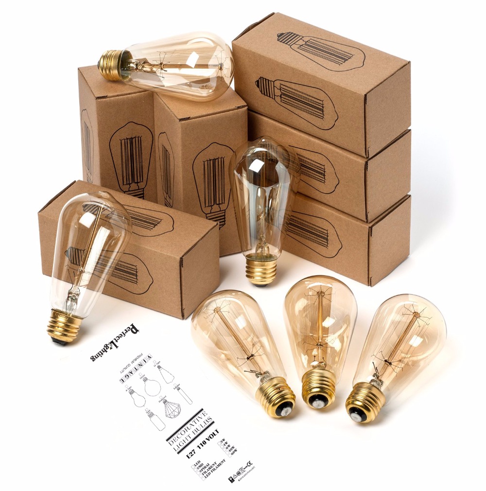 E27 Retro Edison Bulb 220V 40W - Lighting Decor Ideas reseña y precio