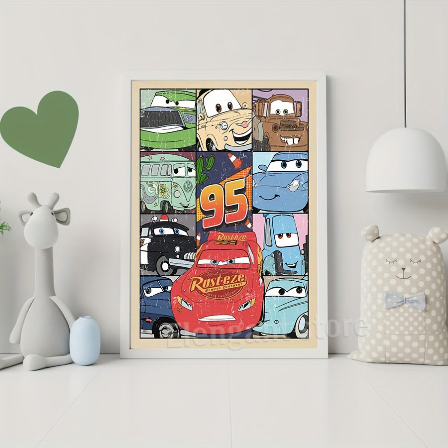 Cars Characters Lightning McQu - Lighting Mcqueen Decor reseña y precio
