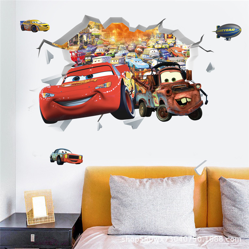 3D Cartoon Car Lighting McQuee - Lighting Mcqueen Decor reseña y precio