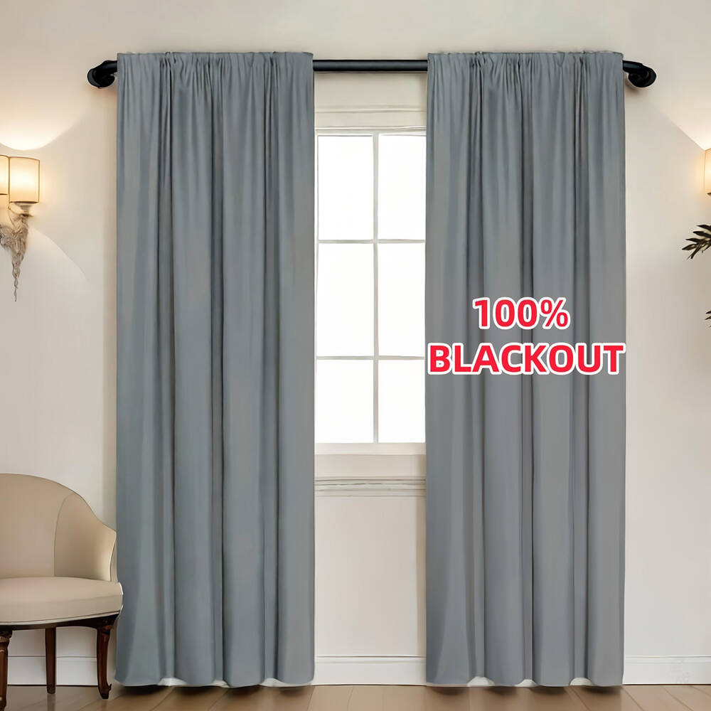 1pc 100% Blackout Curtain with - Lighting Decor Ideas reseña y precio