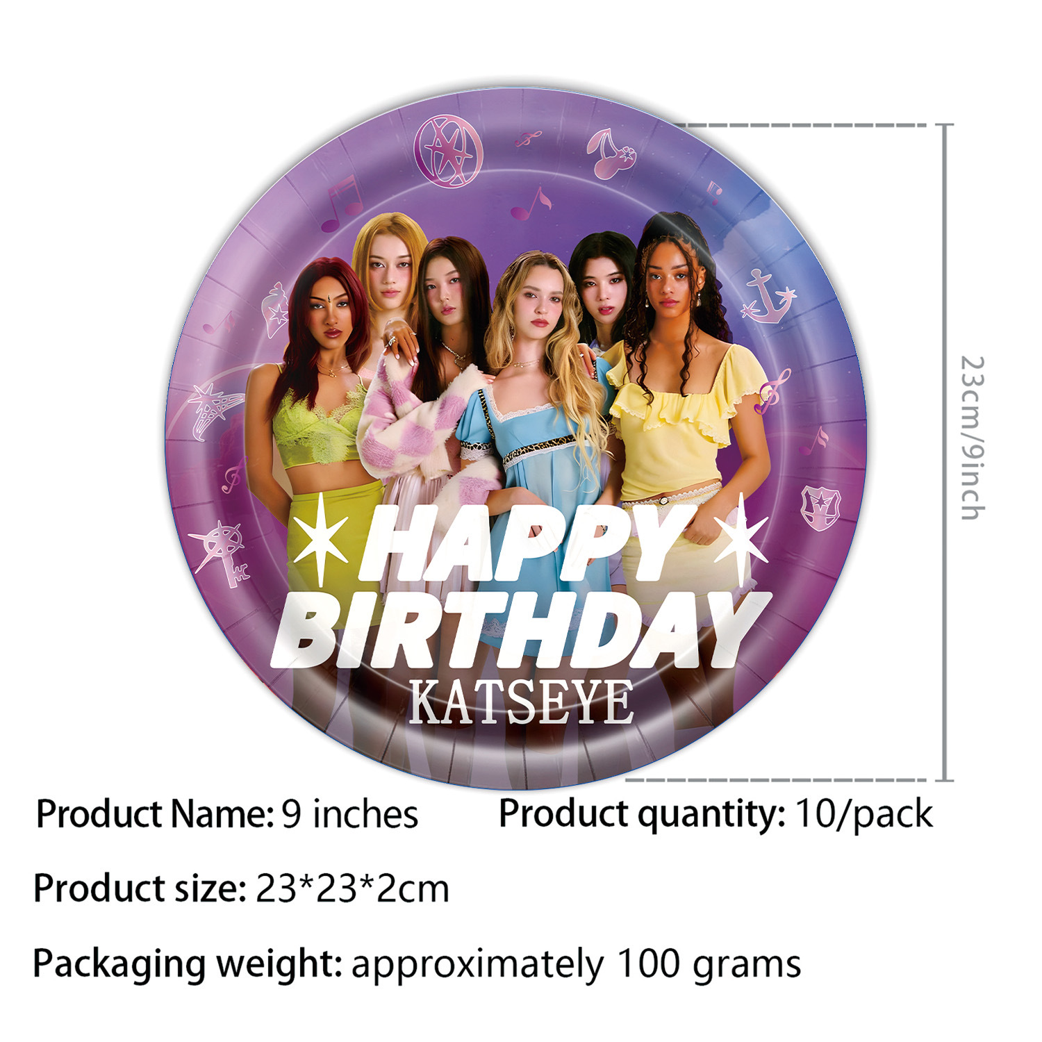 K&Katseye Idol Birthday Party  - Lighting Room Decor Items reseña y precio