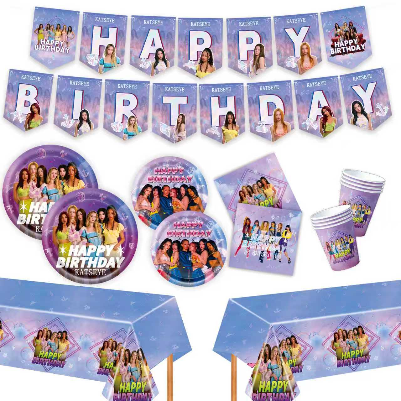 K&Katseye Idol Birthday Party  - Lighting Room Decor Items reseña y precio