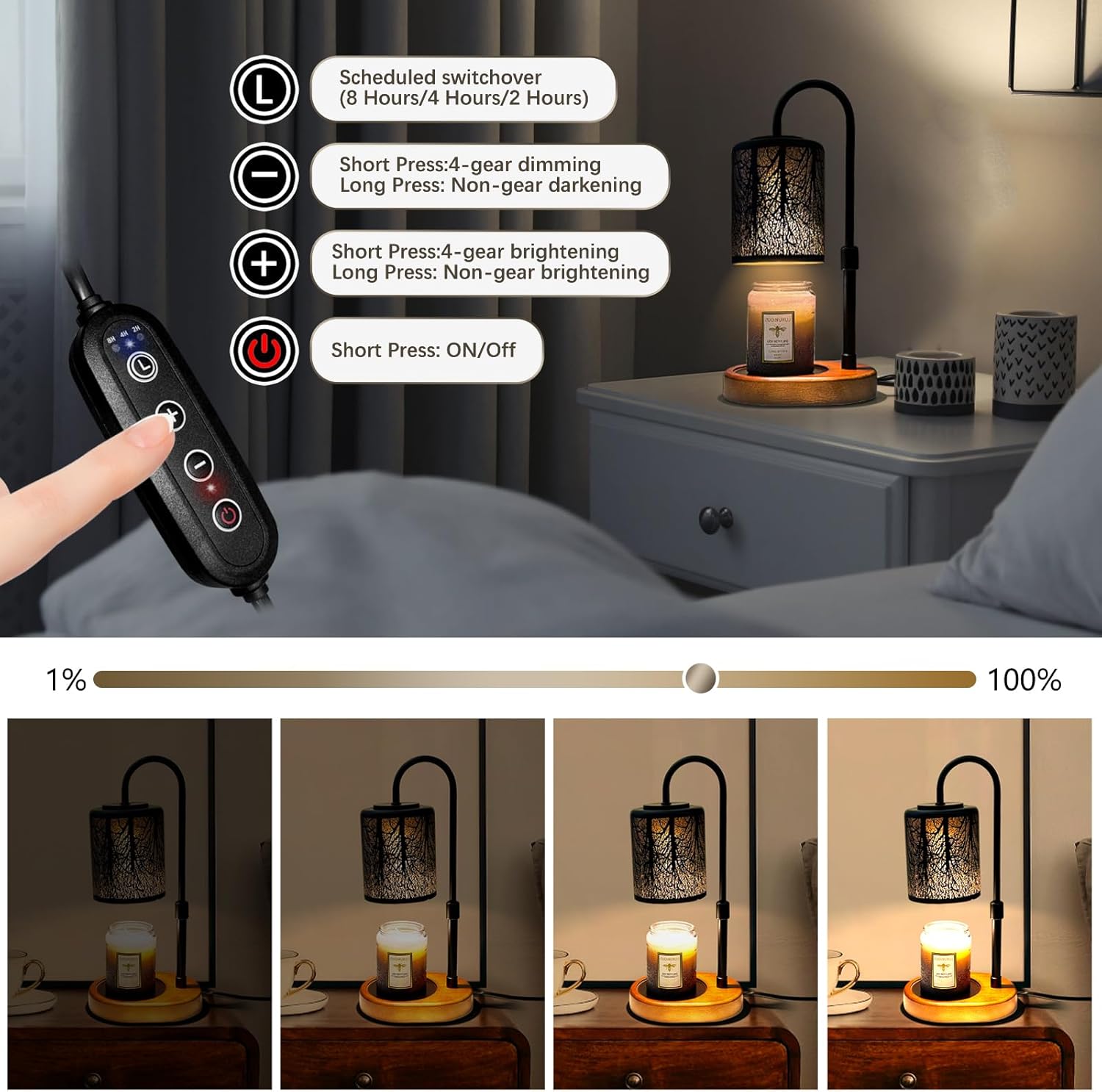 Electric Candle Warmer With Ti - Wax Melter Electric reseña y precio