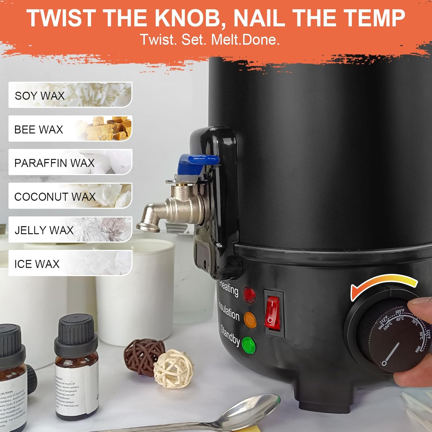 8Lbs Electric Wax Melter for C - Wax Melter Electric reseña y precio