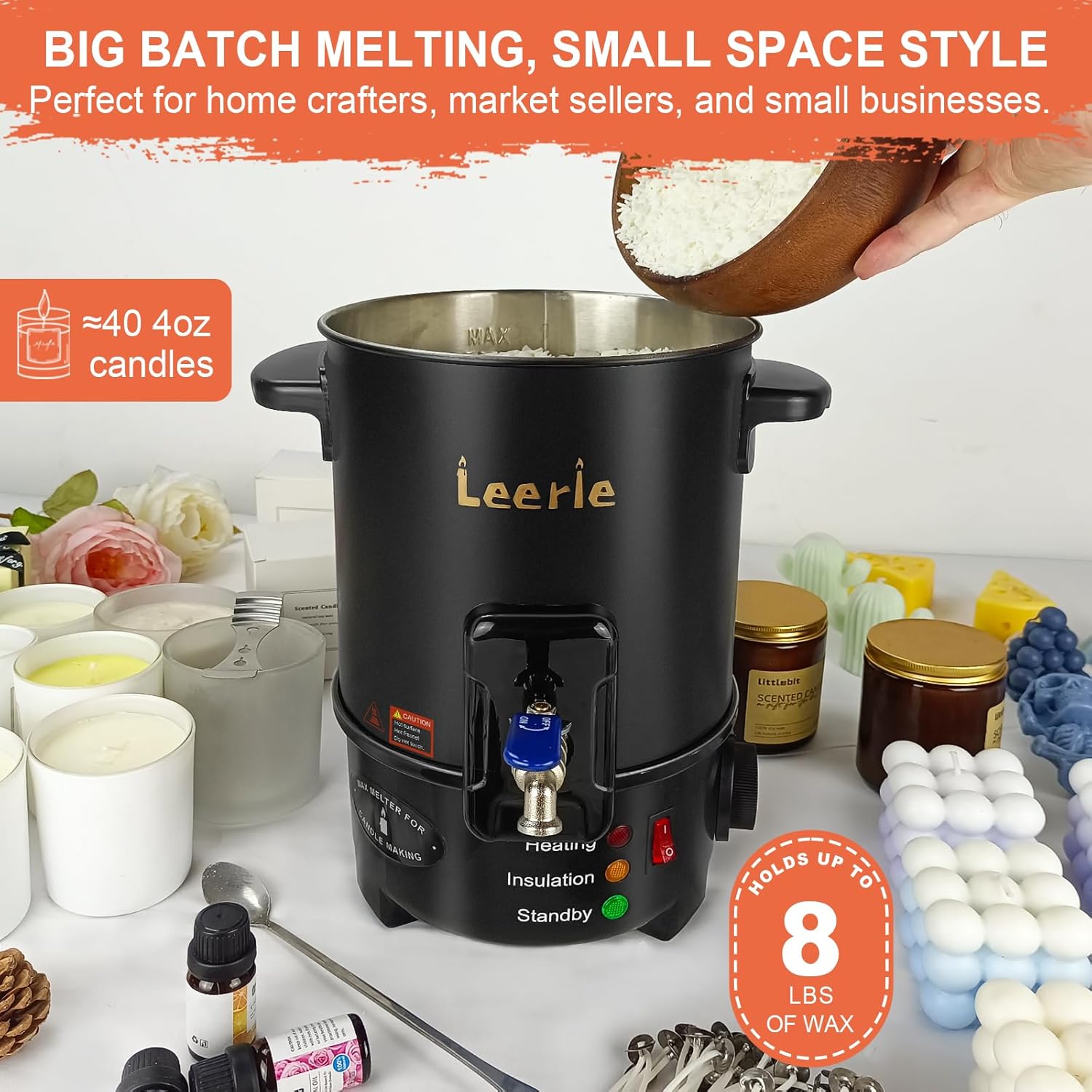 8Lbs Electric Wax Melter for C - Wax Melter Electric reseña y precio