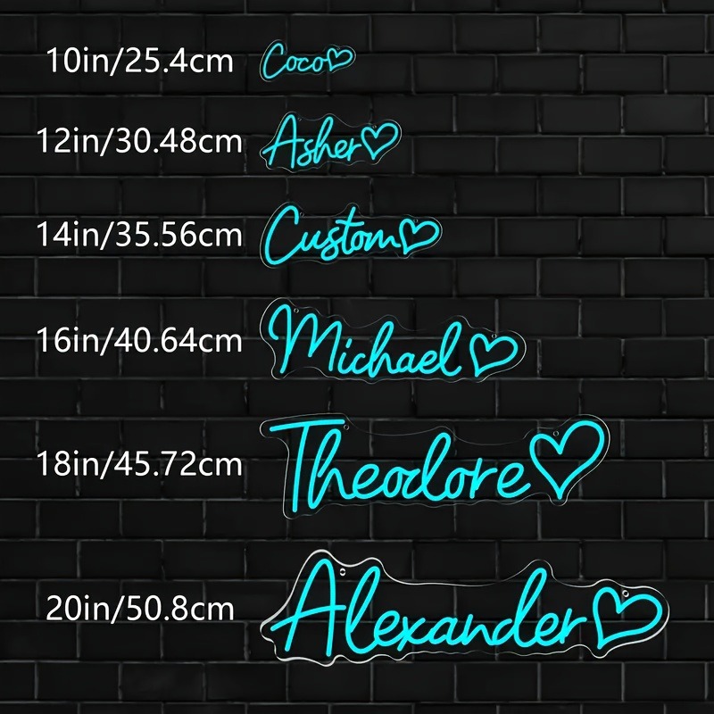 Custom LED Personalized Neon S - Neon Sign Custom Led reseña y precio
