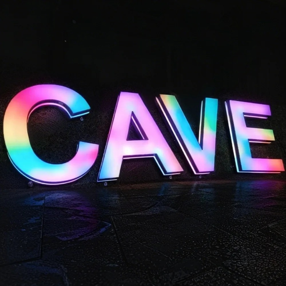Custom RGB Metal LED Sign Wall - Lighting Decor Company reseña y precio