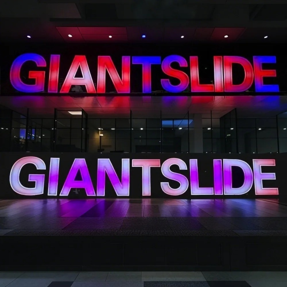 Custom RGB Metal LED Sign Wall - Lighting Decor Company reseña y precio