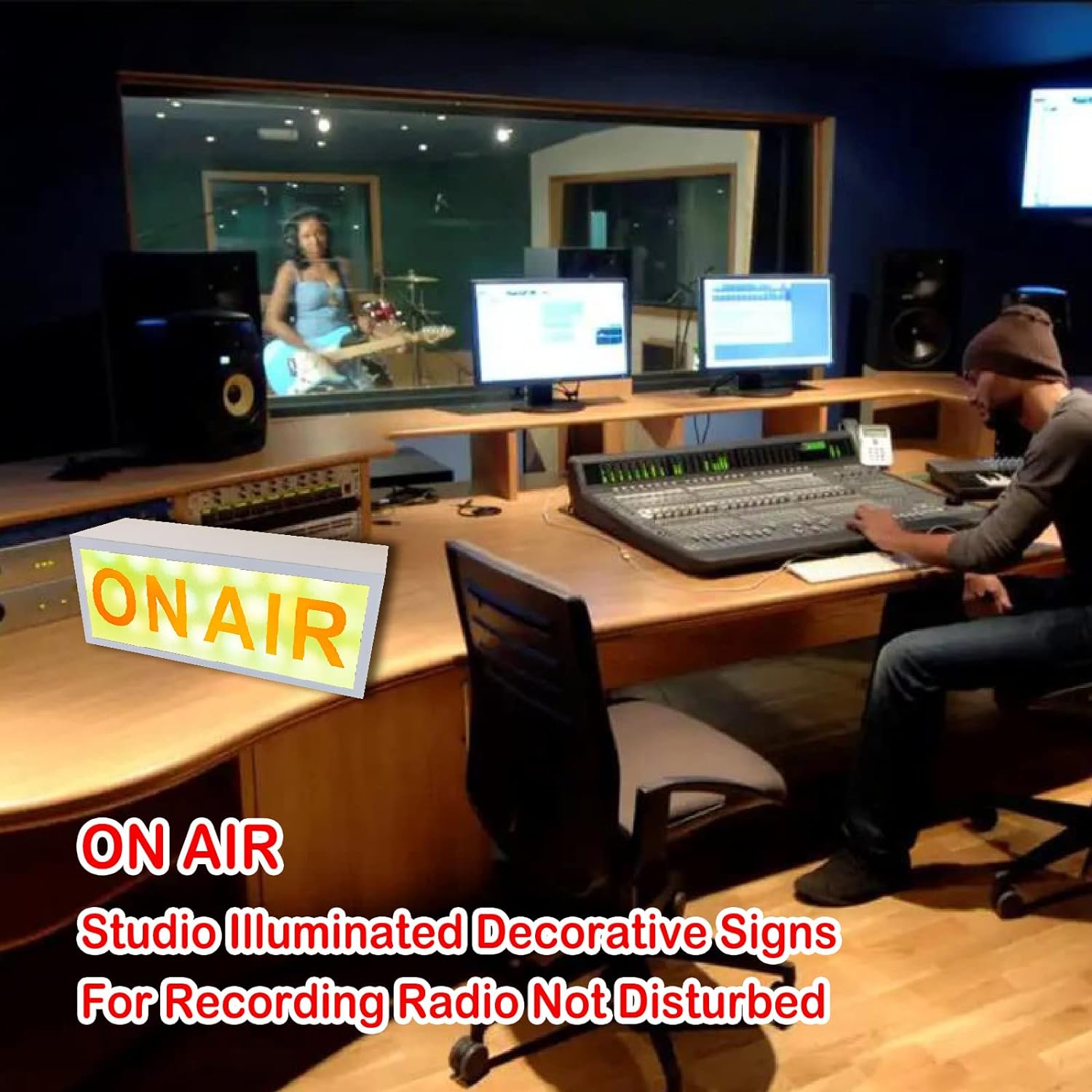 ON AIR SIGN LED LIGHT Recordin - Lighting Decor Company reseña y precio