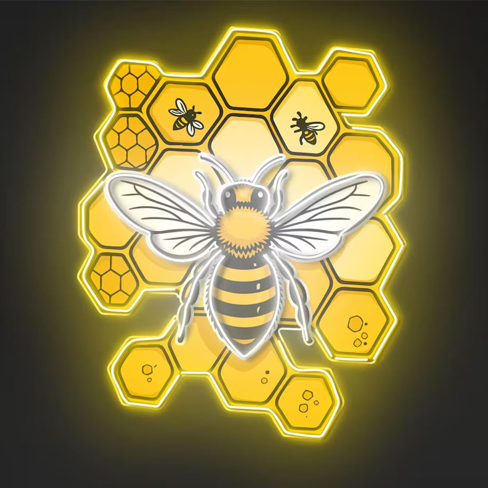 Bee Neon Sign,Garden LED Sign, - Neon Sign Custom Led reseña y precio
