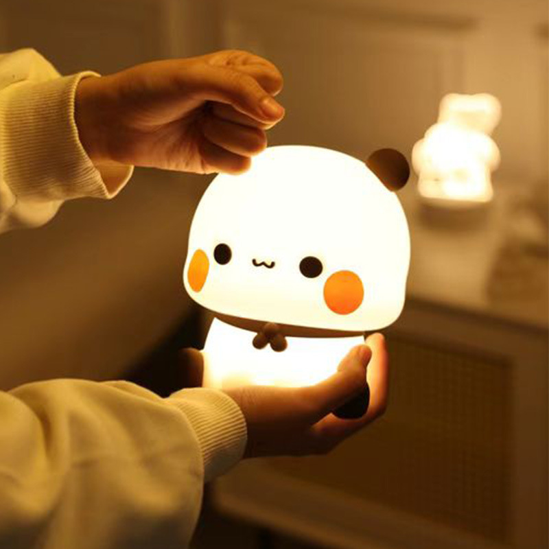 Kawaii Bear Panda Bubu And Dud - Lighting Room Decor Items reseña y precio