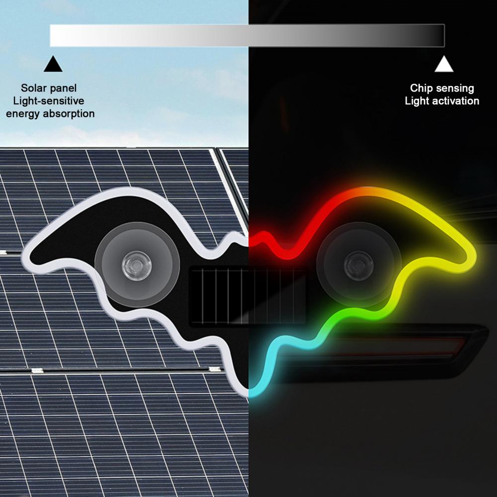 Solar Bat Shape LED Car Window - Unique Lighting Decor reseña y precio