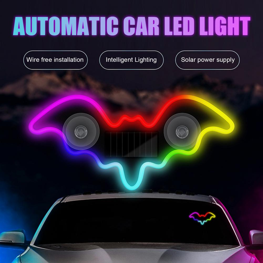 Solar Bat Shape LED Car Window - Unique Lighting Decor reseña y precio