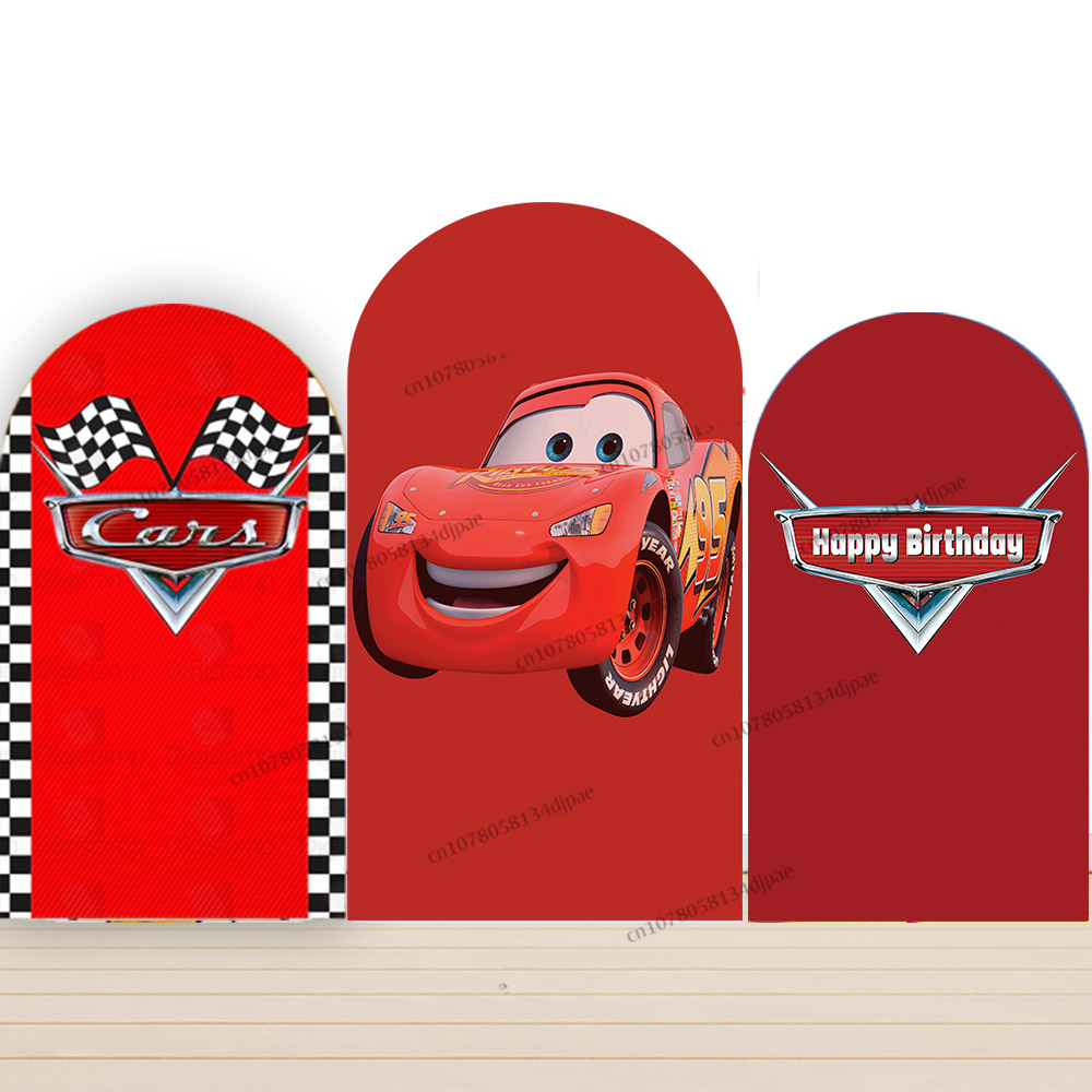 Race Car Arch Backdrop Cover C - Lighting Mcqueen Decor reseña y precio