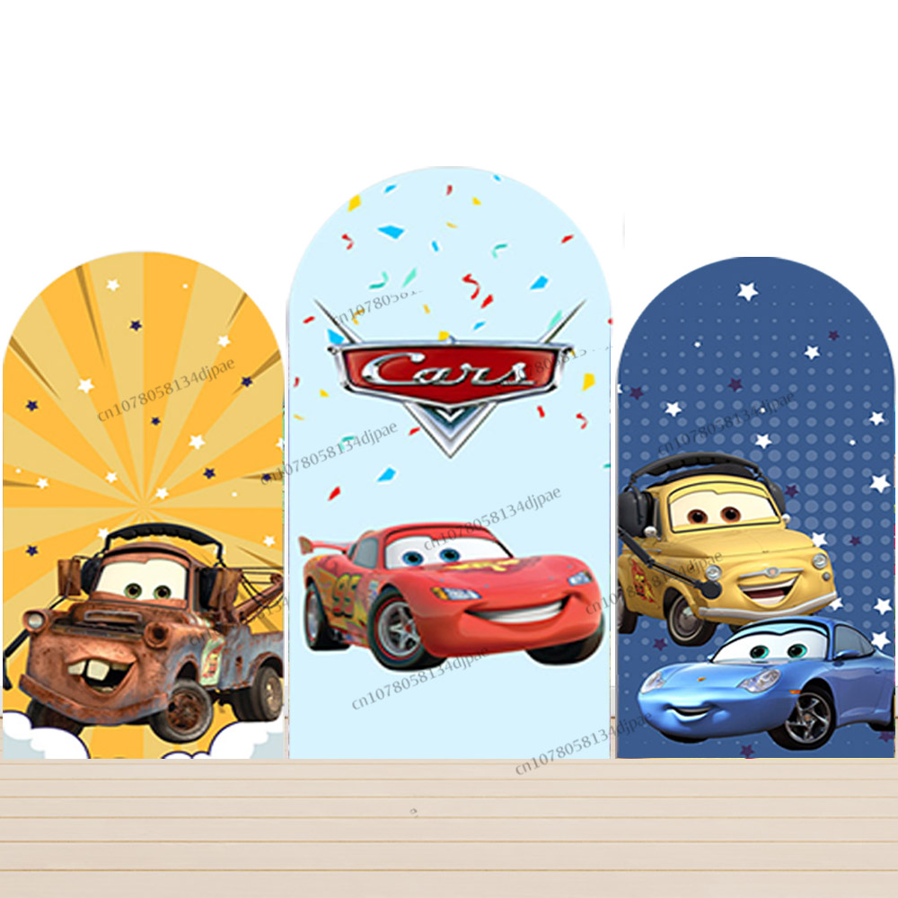 Race Car Arch Backdrop Cover C - Lighting Mcqueen Decor reseña y precio