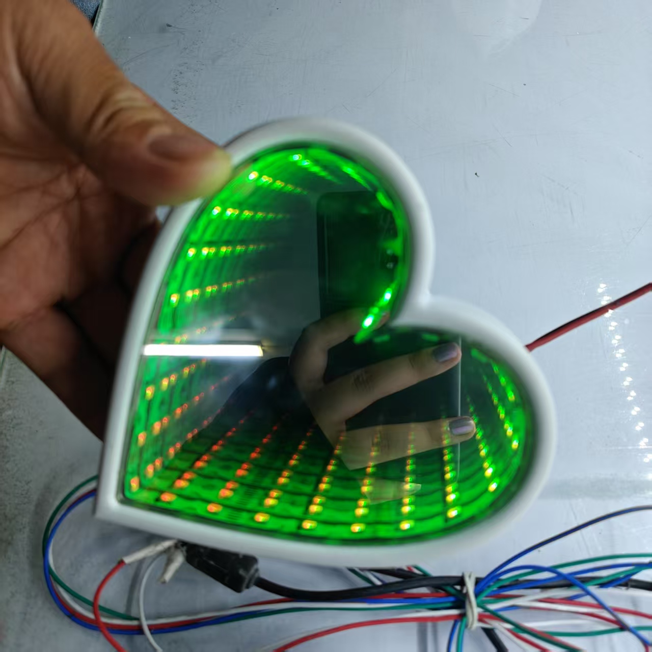 3D Multi-Color Infinity Mirror - Lighting Decor Company reseña y precio