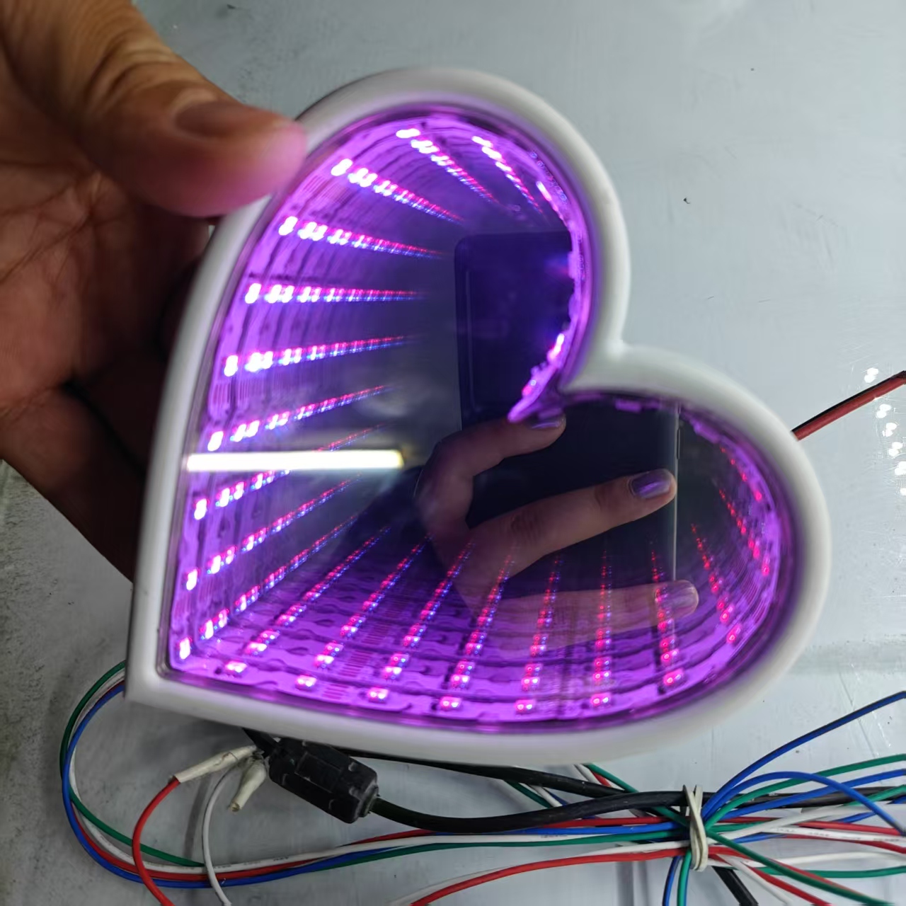 3D Multi-Color Infinity Mirror - Lighting Decor Company reseña y precio
