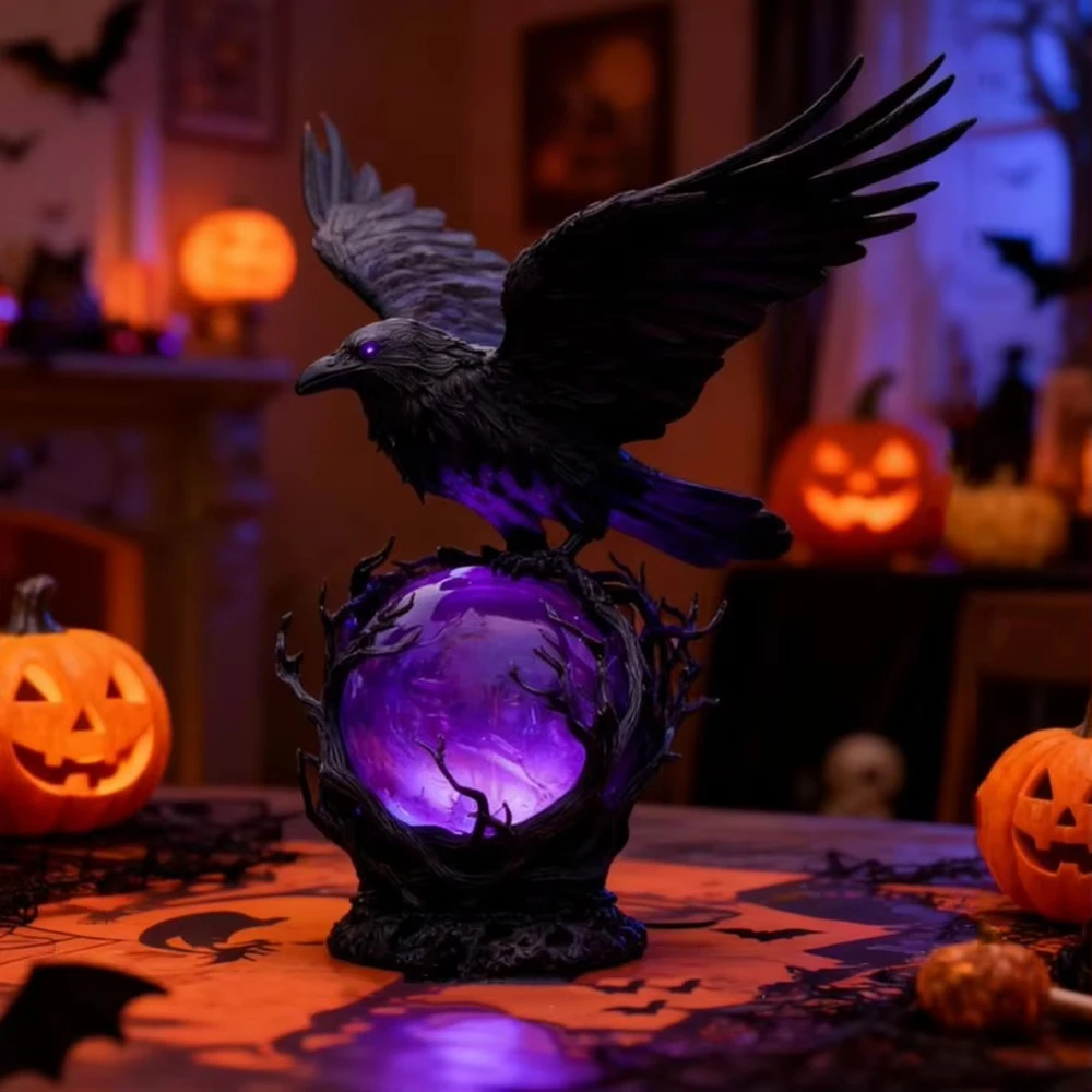 Creative Gothic Raven LED Lamp - Unique Lighting Decor reseña y precio
