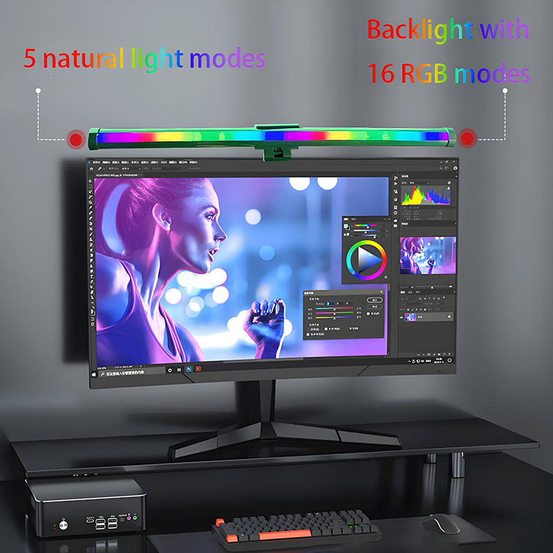 RGB Computer Monitor Light Bar - Touch Dimmer Lamp reseña y precio