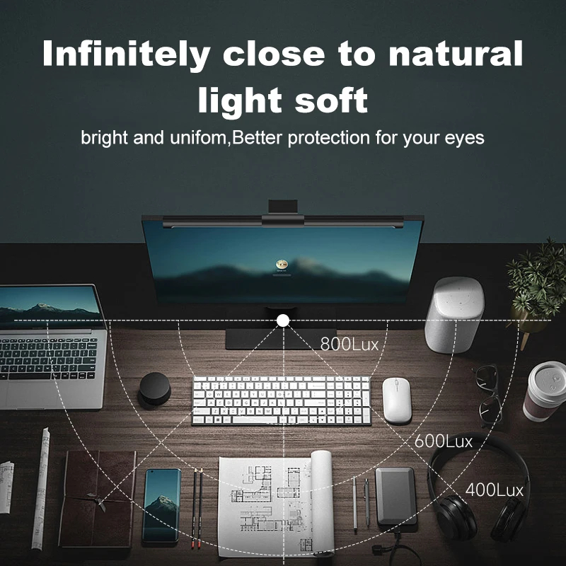 RGB Computer Monitor Light Bar - Touch Dimmer Lamp reseña y precio