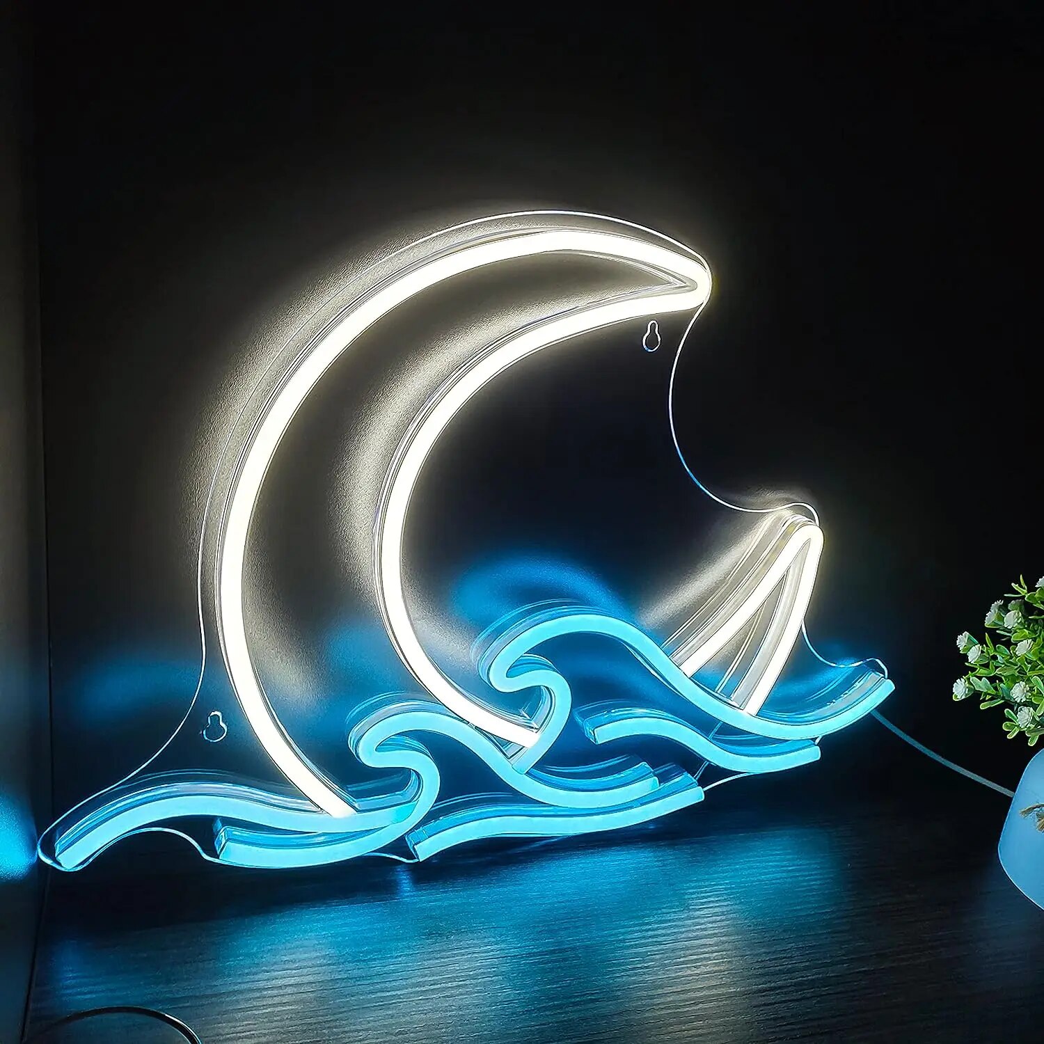 Neon Sign Moon over Sea Neon L - Neon Sign Custom Led reseña y precio