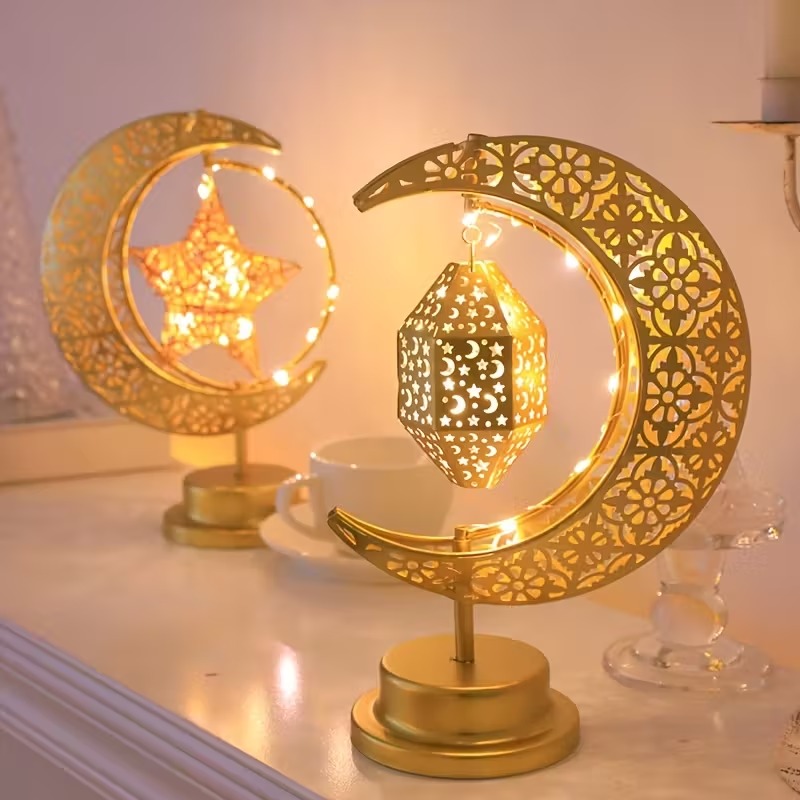Ramadan LED Night Light Rotati - Led Moon Lamp reseña y precio