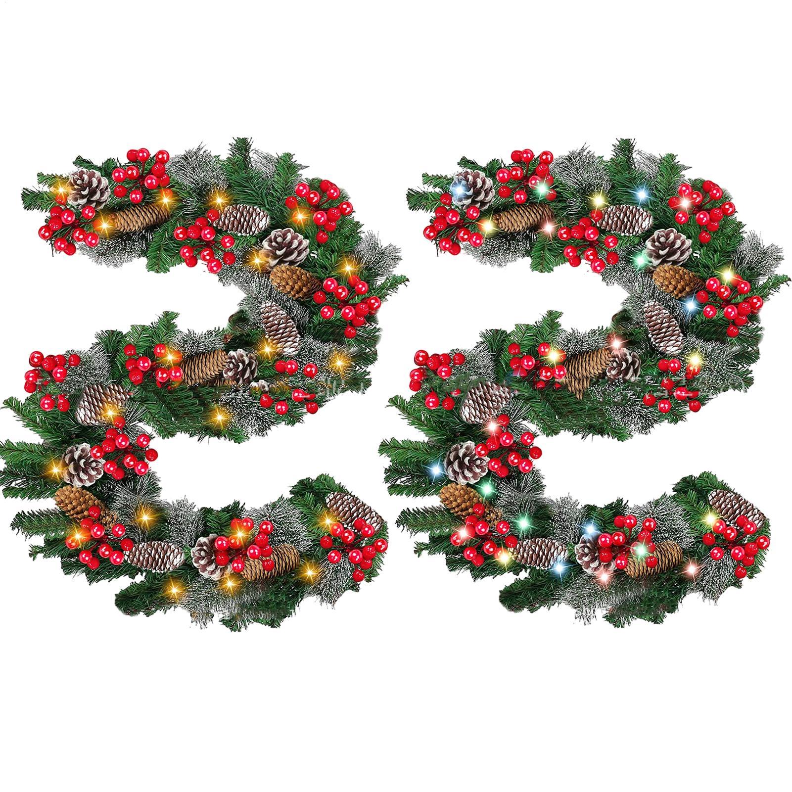 Lighted Christmas Garland Wate - Lighting Decor Company reseña y precio