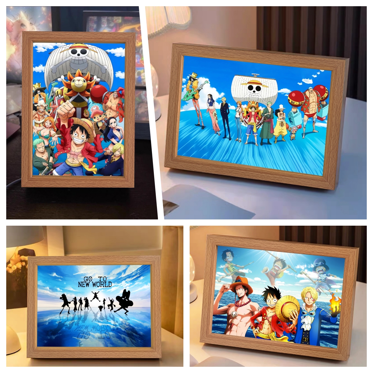 Anime character Luffy LED ligh - Led Moon Lamp reseña y precio