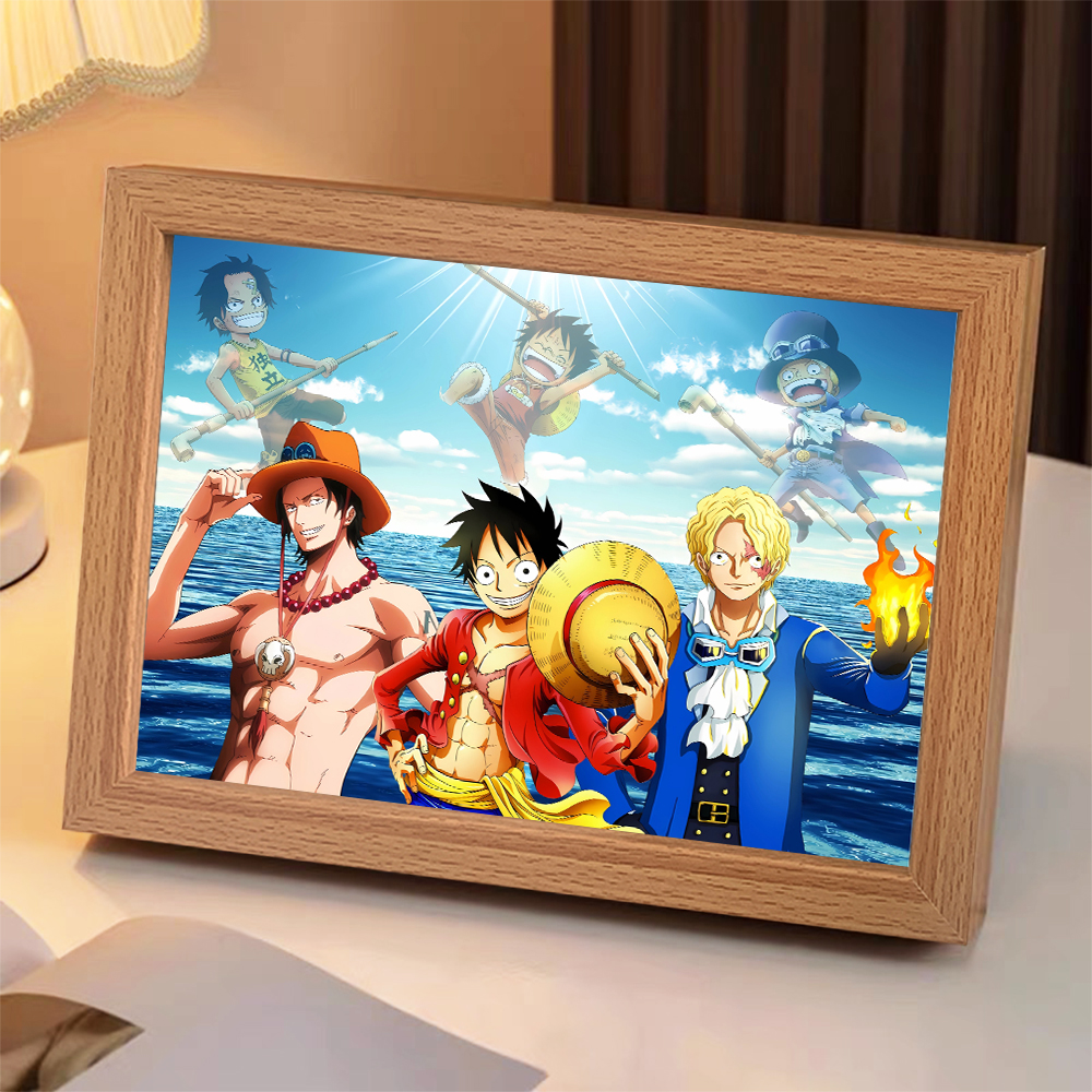 Anime character Luffy LED ligh - Led Moon Lamp reseña y precio