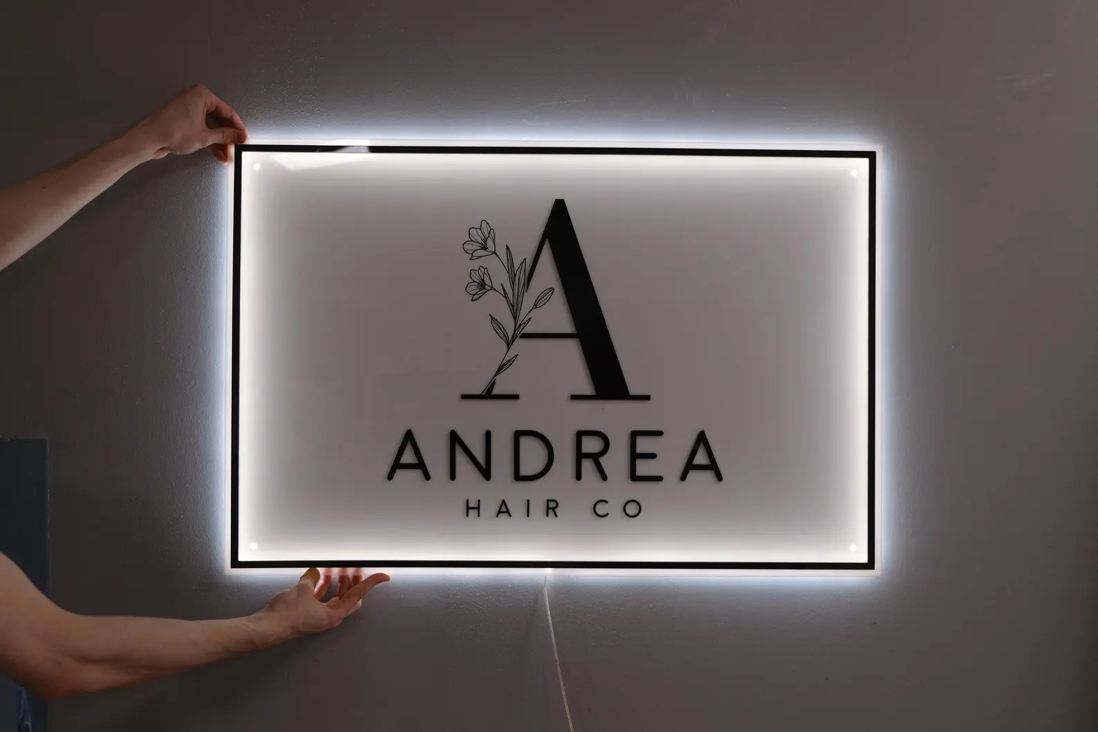 Custom Business Logo LED Sign  - Lighting Decor Company reseña y precio